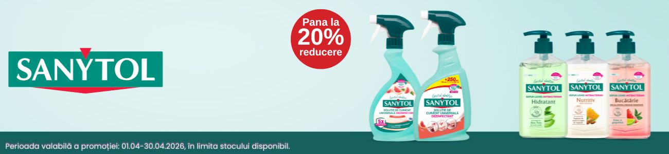 Promotie cu pana la 20% reducere la Sanytol