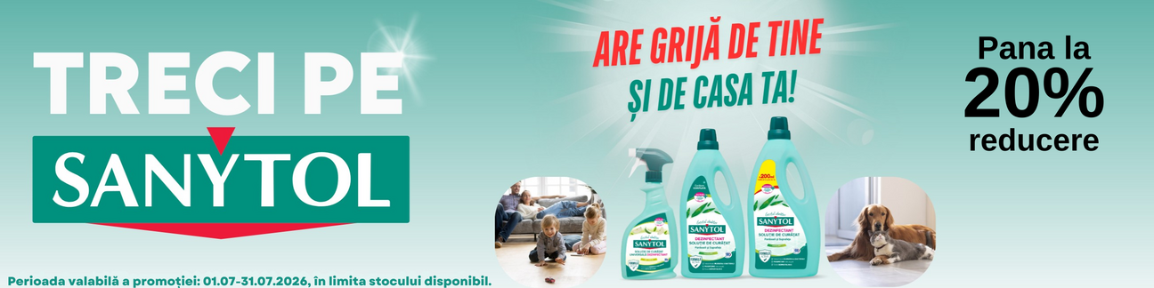 Promotie cu pana la 20% reducere la Sanytol