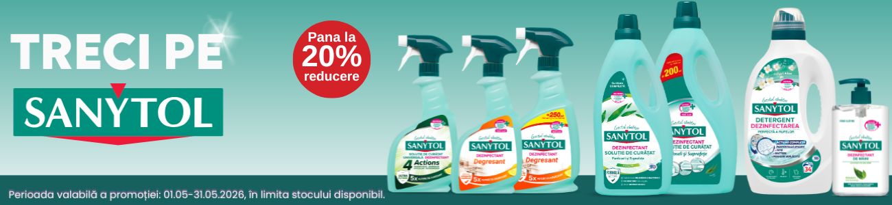 Promotie cu pana la 20% reducere la Sanytol