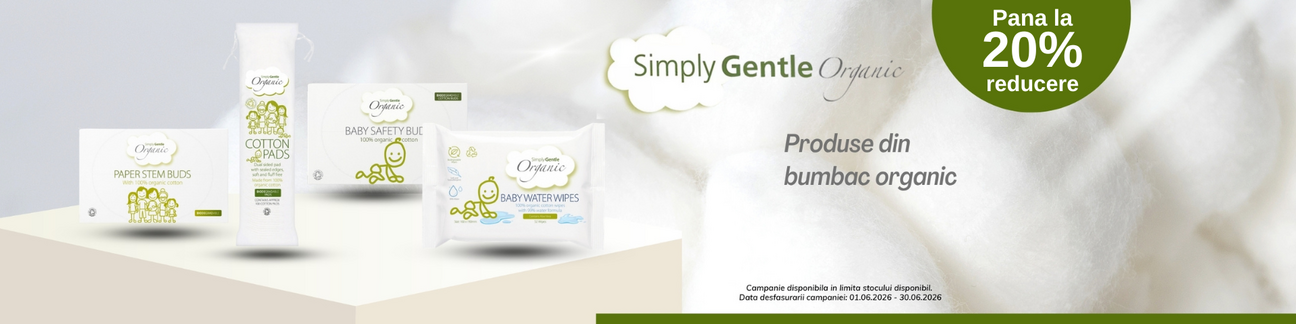 Promotie cu pana la 20% reducere la Simply Gentle