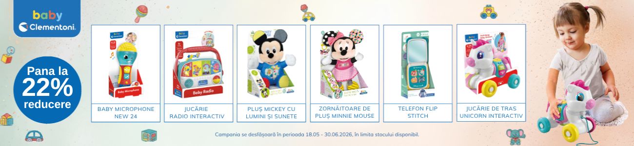 Promotie cu pana la 22% reducere la Clementoni