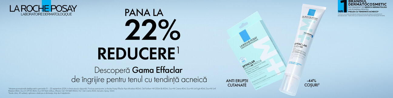 Promotie cu pana la 22% reducere la La Roche-Posay