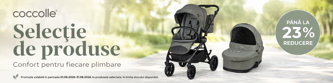 Promotie cu pana la 23% reducere la Coccolle Carucioare