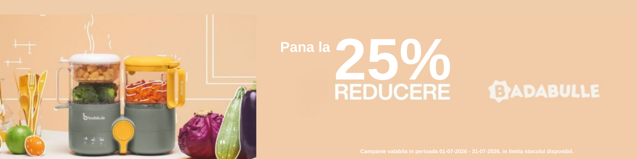 Promotie cu pana la 25% reducere la Badabulle