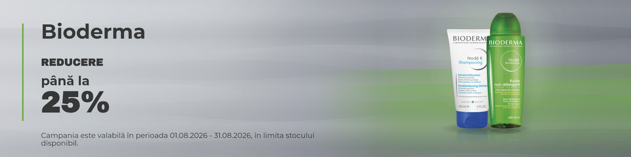 Promotie cu pana la 25% reducere la Bioderma