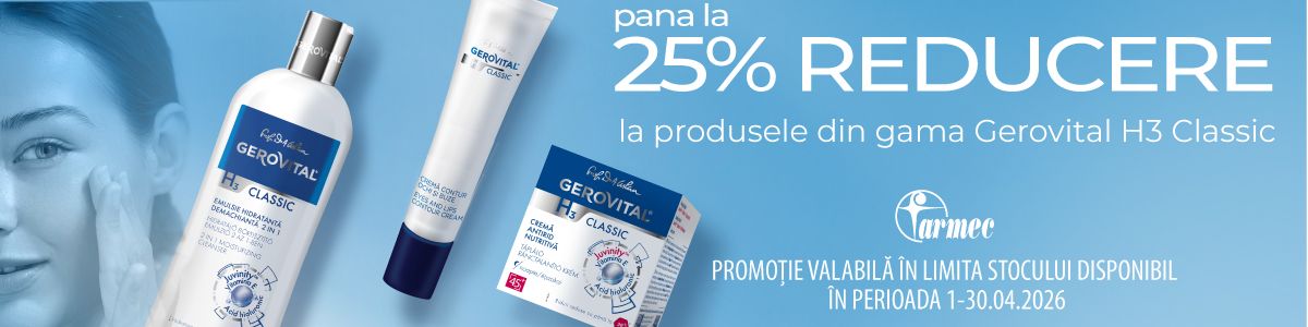 Promotie cu pana la 25% reducere la Gerovital H3