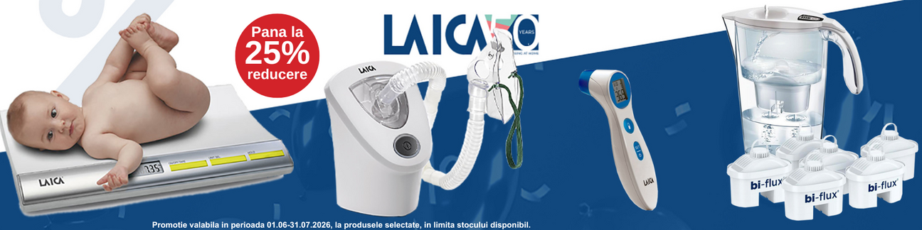 Promotie cu pana la 25% reducere la Laica