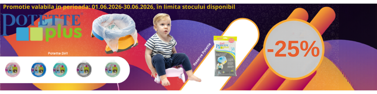 Promotie cu pana la 25% reducere la Potette