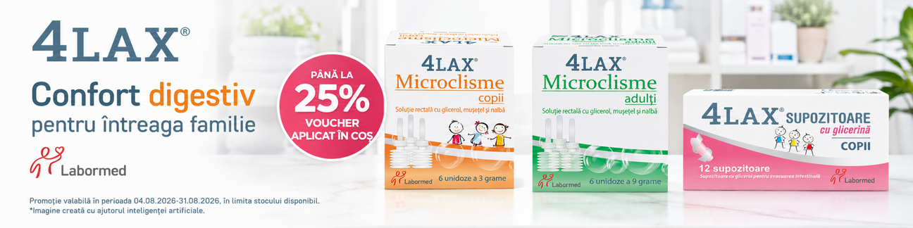 Promotie cu pana la 25% voucher aplicat in cos la 4Lax Labormed