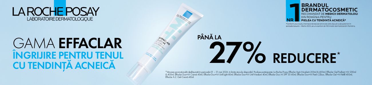 Promotie cu pana la 27% reducere la La Roche Posay