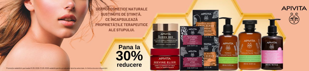 Promotie cu pana la 30% reducere la Apivita