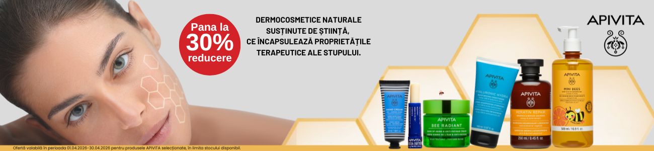 Promotie cu pana la 30% reducere la Apivita