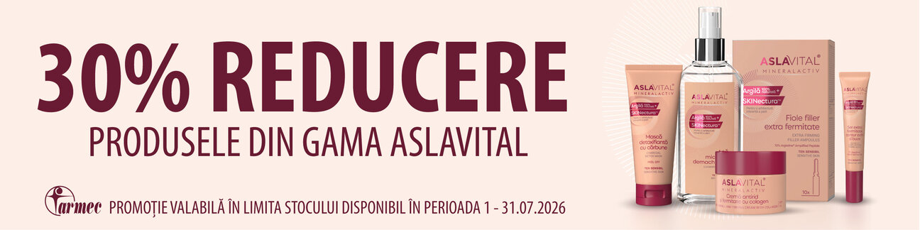 Promotie cu pana la 30% reducere la Aslavital Mineralactiv