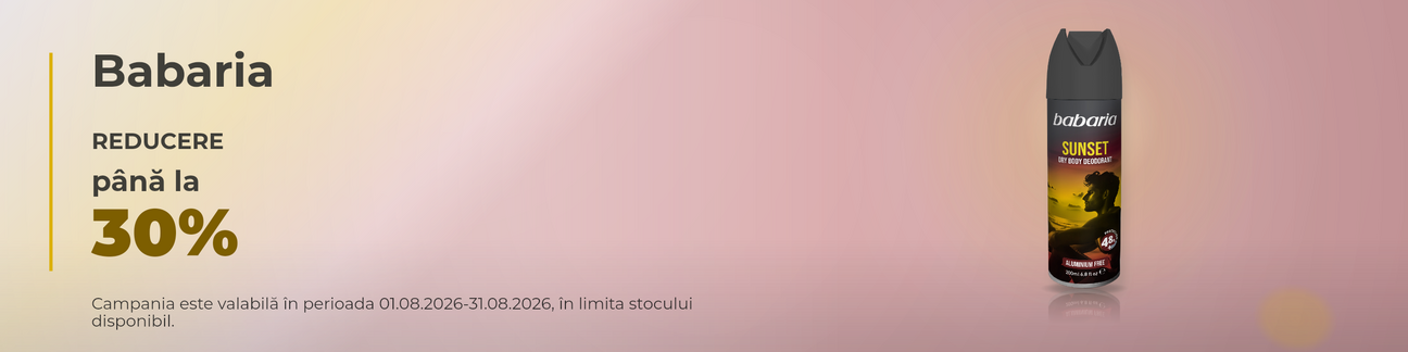 Promotie cu pana la 30% reducere la Babaria