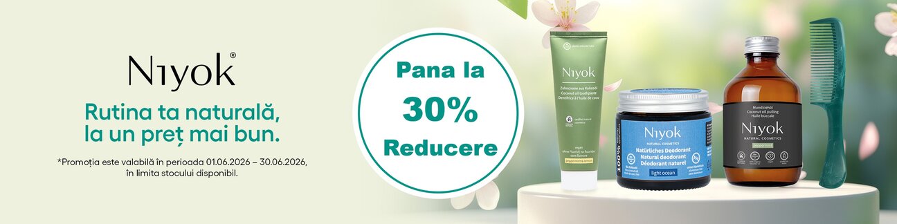 Promotie cu pana la 30% reducere la Niyok