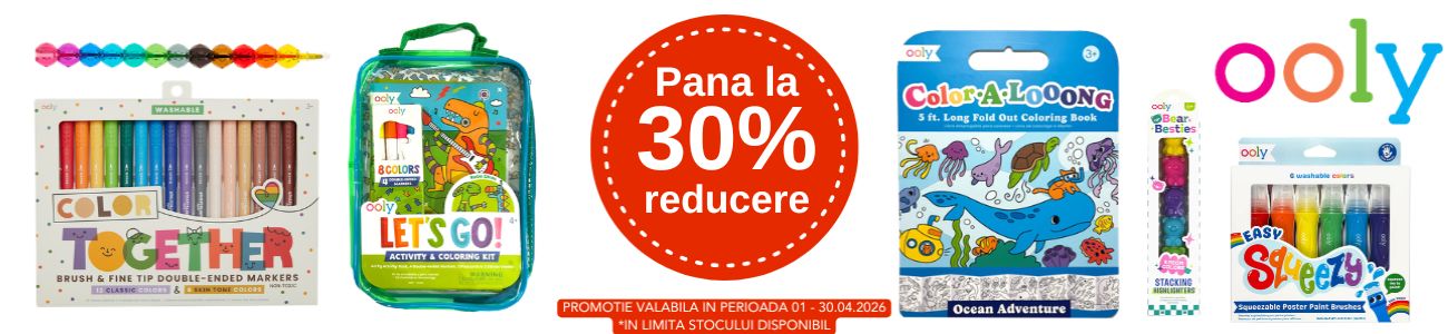 Promotie cu pana la 30% reducere la Ooly