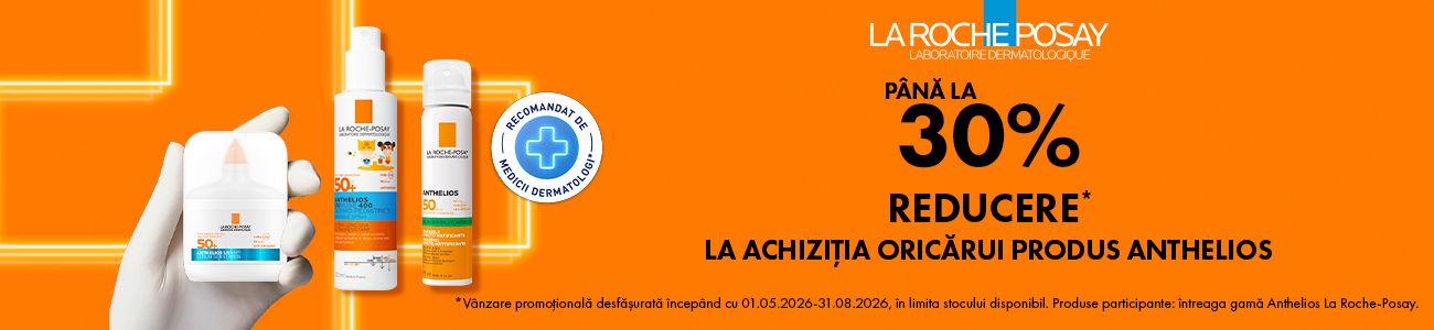 Promotie cu pana la 30% reducere La Roche Posay Sun