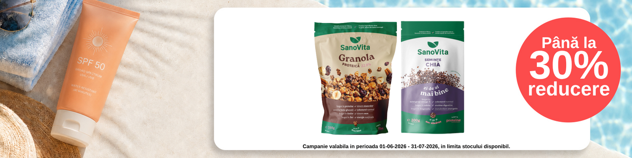 Promotie cu pana la 30% reducere la Sanovita