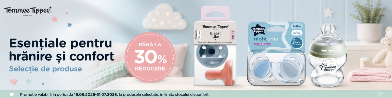 Promotie cu pana la 30% reducere la Tommee Tippee