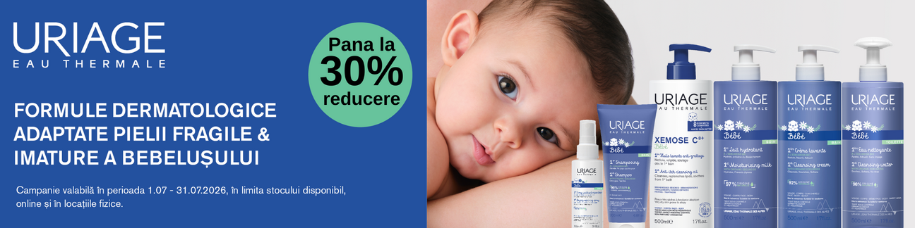 Promotie cu pana la 30% reducere la Uriage