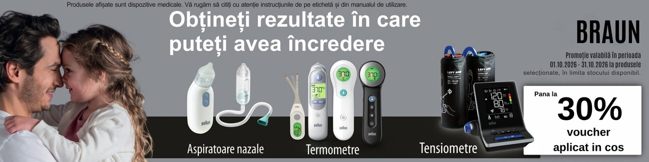Promotie cu pana la 30% voucher aplicat in cos la Braun