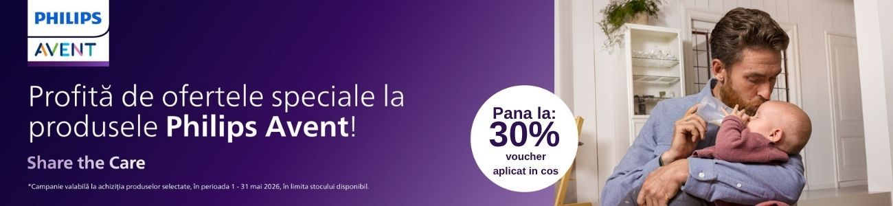 Promotie cu pana la 30% voucher aplicat in cos la Philips Avent