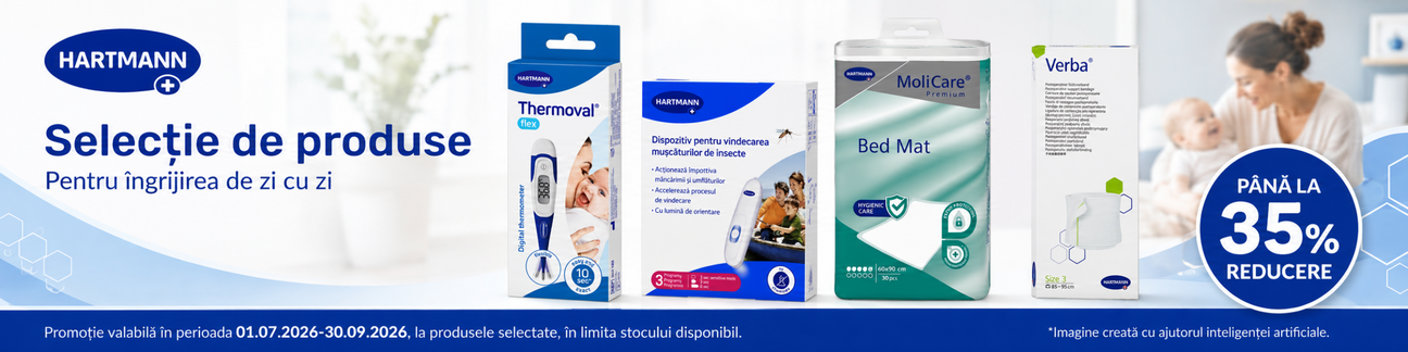 Promotie cu pana la 35% reducere la Hartmann