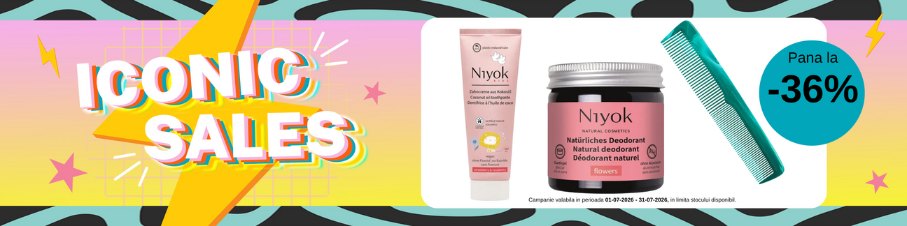 Promotie cu pana la 36% reducere la Niyok - Iconic Sales