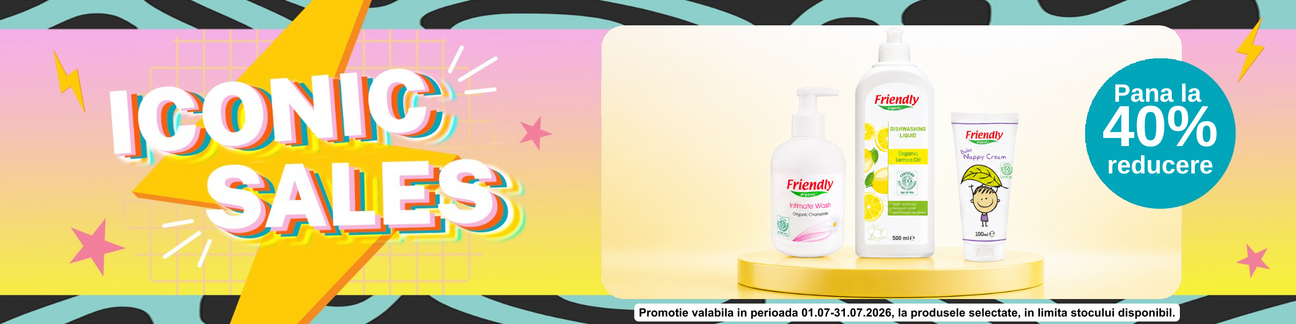 Promotie cu pana la 40% reducere la Friendly - Iconic Sales