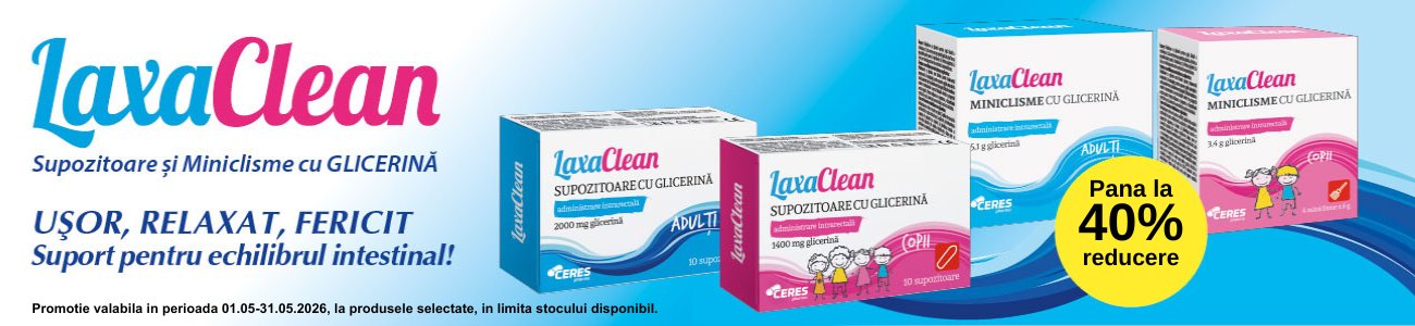Promotie cu pana la 40% reducere la Laxaclean