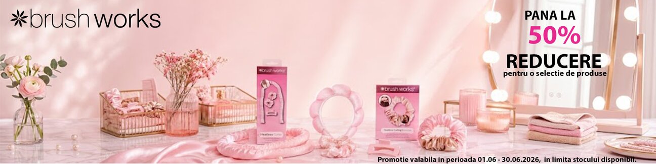 Promotie cu pana la 50% reducere la Brushworks
