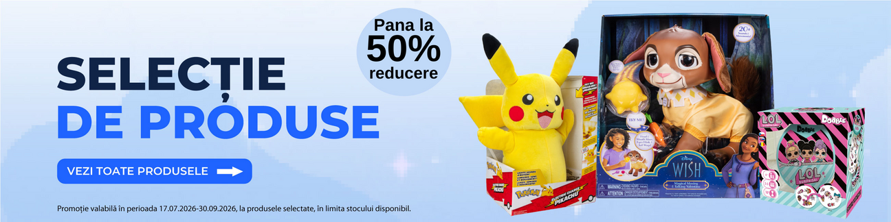 Promotie cu pana la 50% reducere la Jucarii
