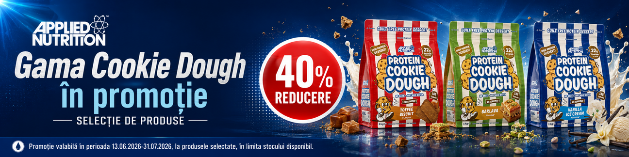 Promotie cu pana la 60% reducere la Applied Nutrition Cookie Dough