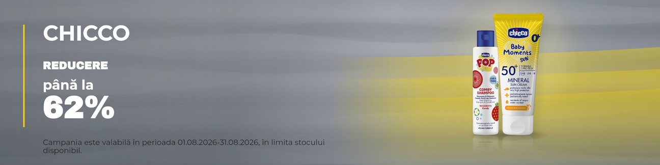 Promotie cu pana la 62% reducere la Chicco