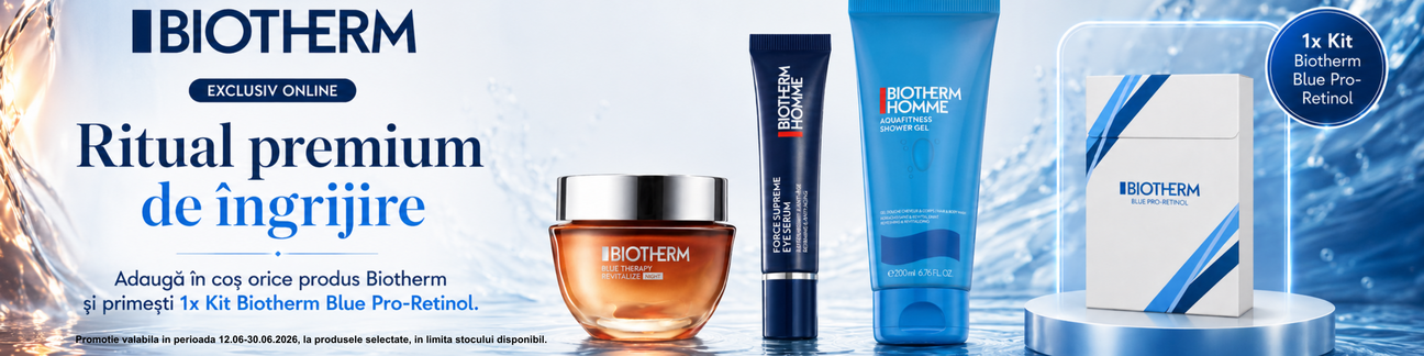 Promotie cu produs bonus la Biotherm