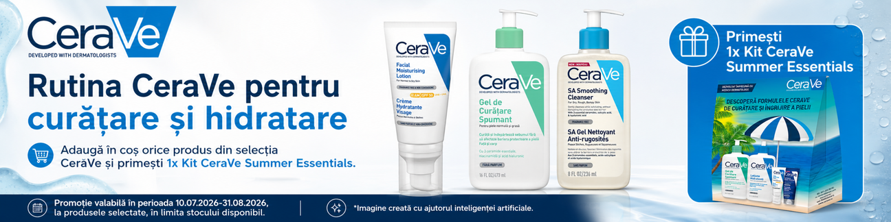 Promotie cu produs bonus la CeraVe