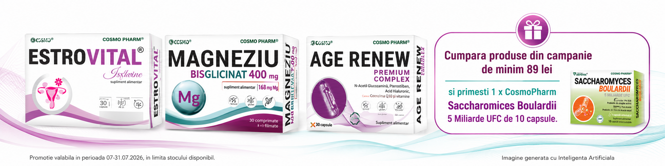 Promotie cu produs bonus la CosmoPharm