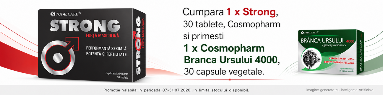Promotie cu produs bonus la CosmoPharm Strong