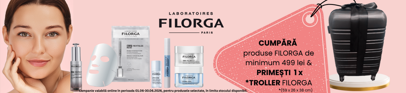 Promotie cu produs bonus la Filorga