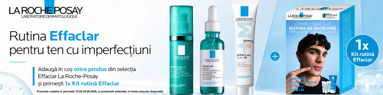 Promotie cu produs bonus la La Roche Posay Effaclar