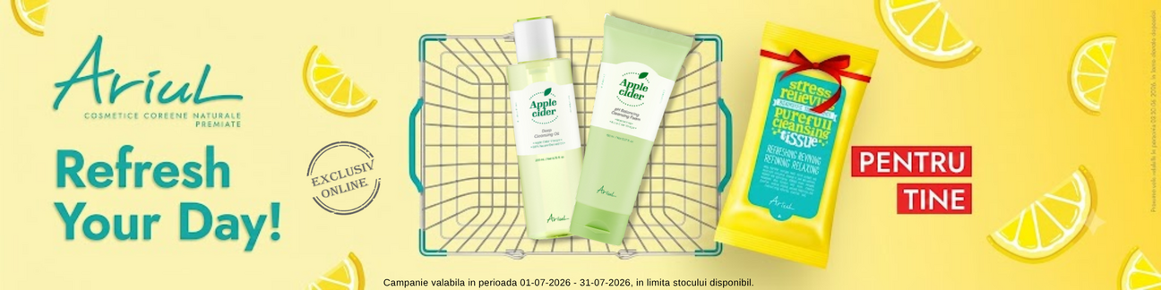 Promotie cu produs promotional Ariul - exclusiv online
