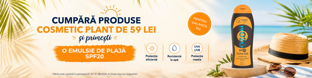 Promotie cu produs promotional Cosmetic Plant