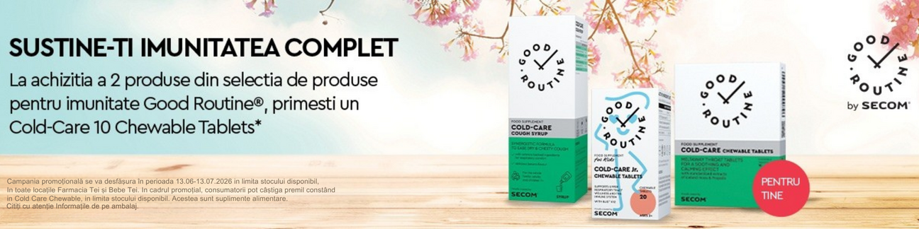 Promotie cu produs promotional Good Routine