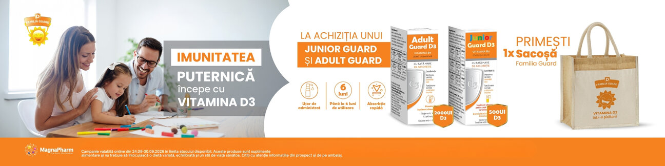 Promotie cu produs promotional la Adult Guard si Junior Guard