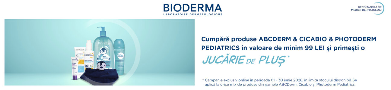 Promotie cu produs promotional la Bioderma