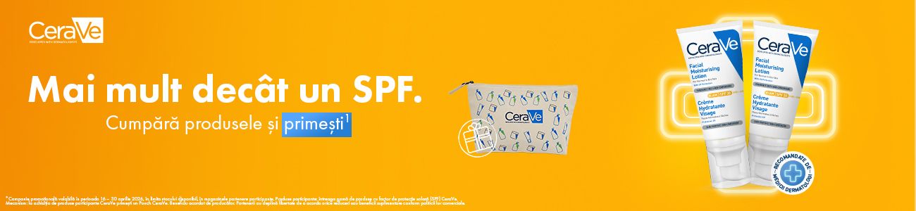 Promotie cu produs promotional la Cerave