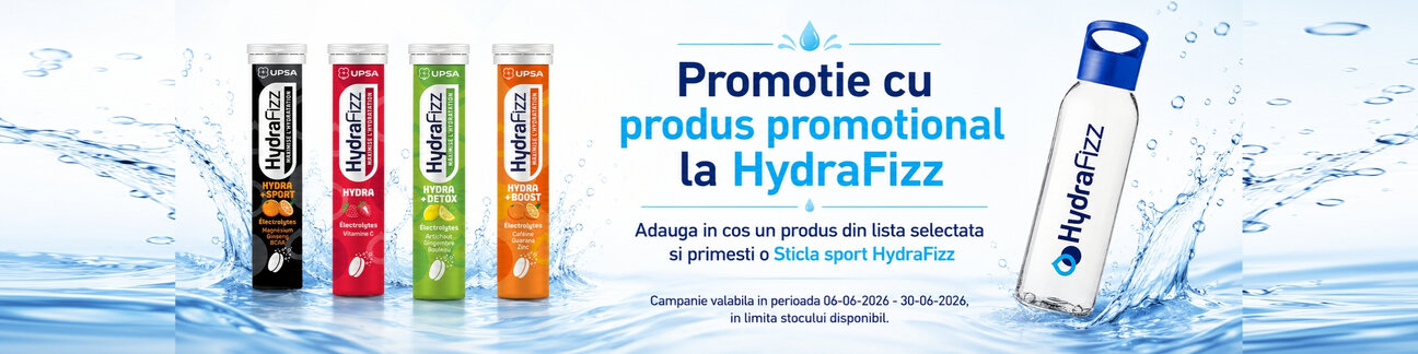 Promotie cu produs promotional la HydraFizz