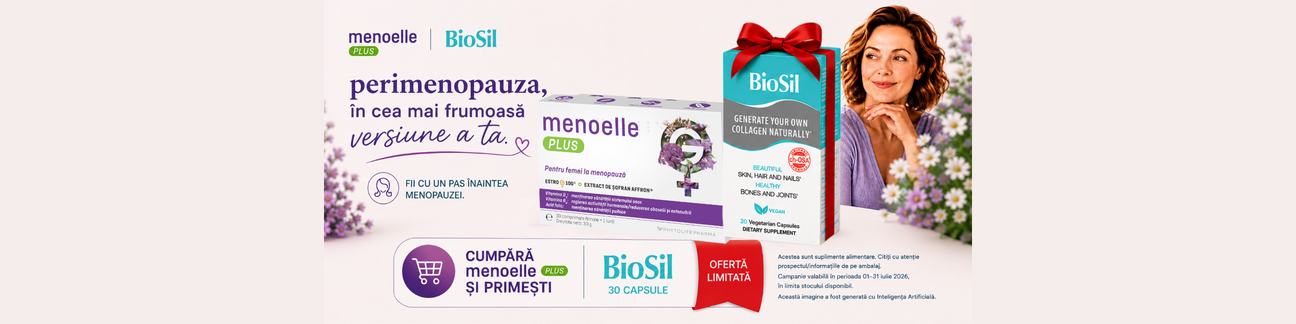 Promotie cu produs promotional la Menoelle Plus