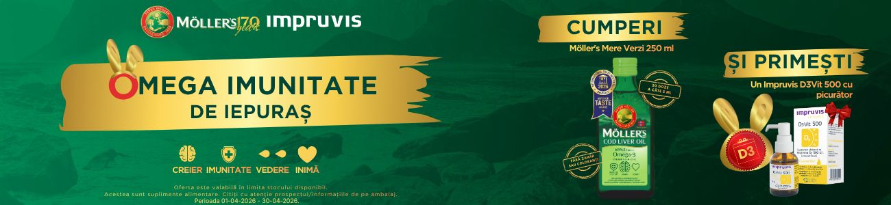 Promotie cu produs promotional la Mollers ulei de peste