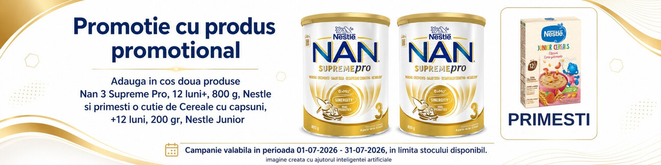 Promotie cu produs promotional la Nestle Nan